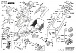 Bosch 3 600 HA4 405 Rotak 370 Li Lawnmower 36 V / Eu Spare Parts